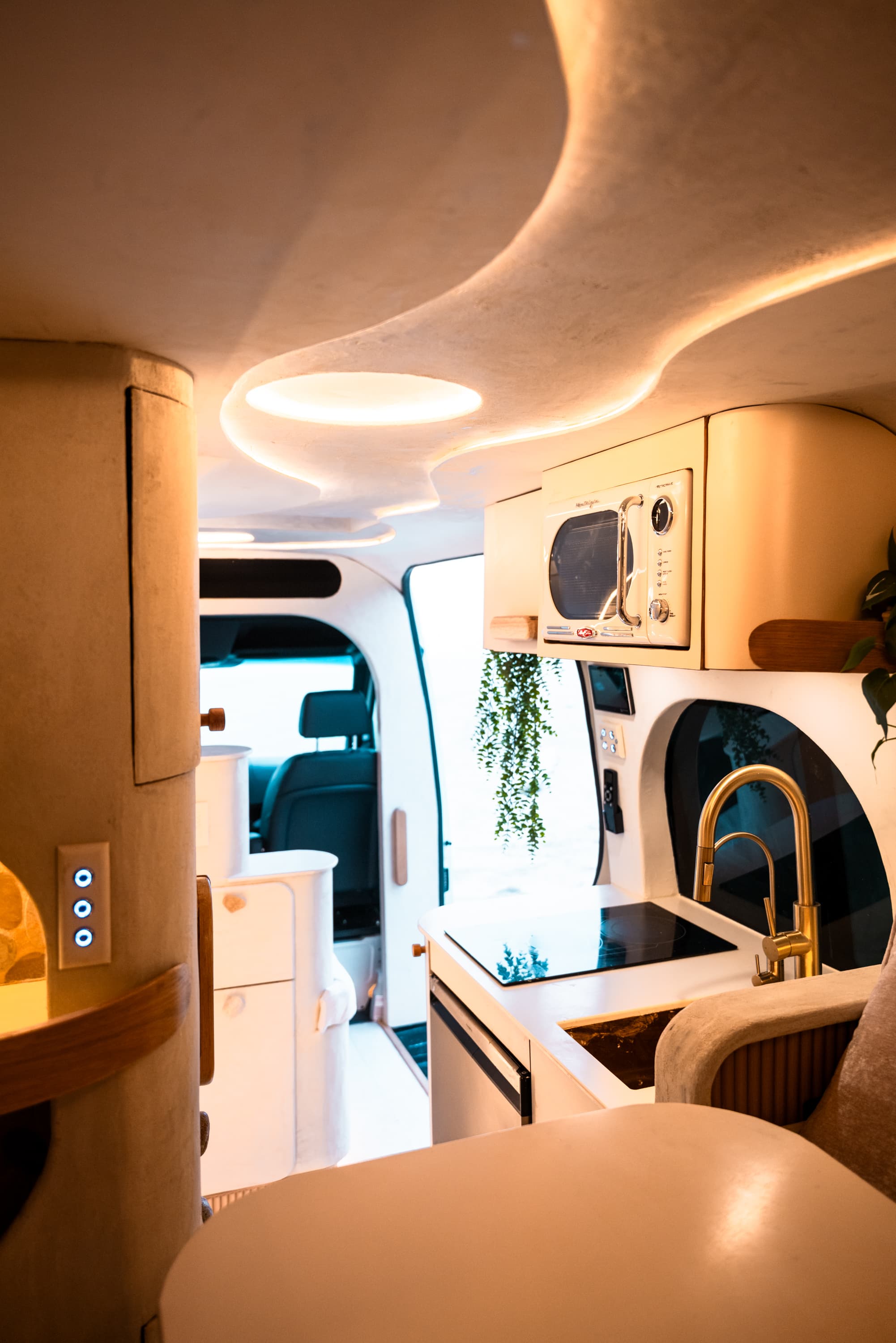 Flow van, interior.